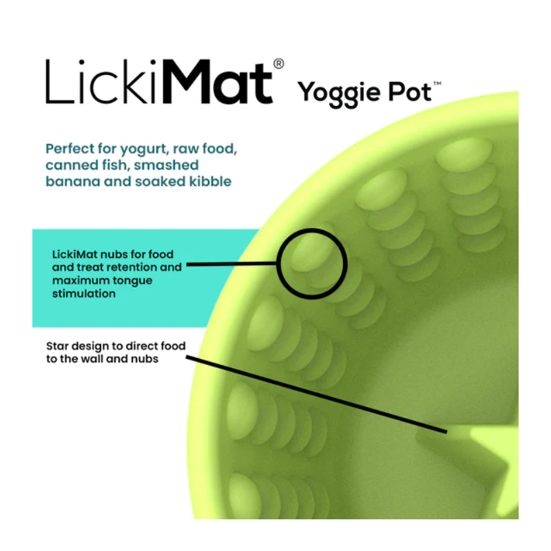 Lickimat Yoggie pot